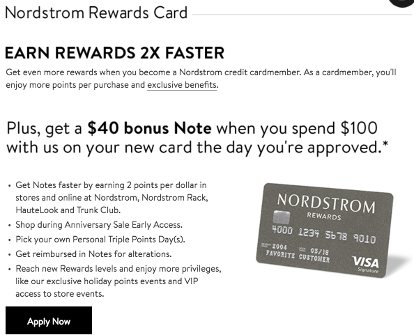 Nordstrom Rewards bonus