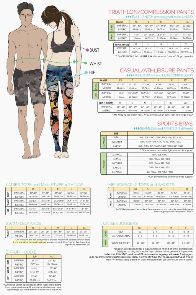 werkshop size chart sizing guide schimiggy reviews