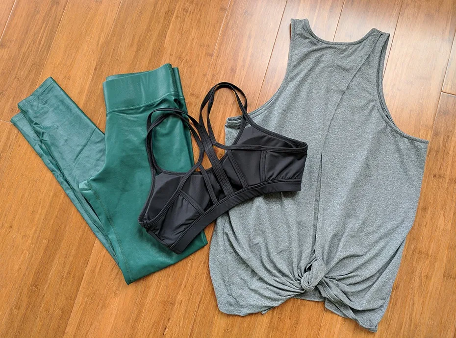 carbon38 outfit athletic wear yoga takara leggings catalyst bra rally tank