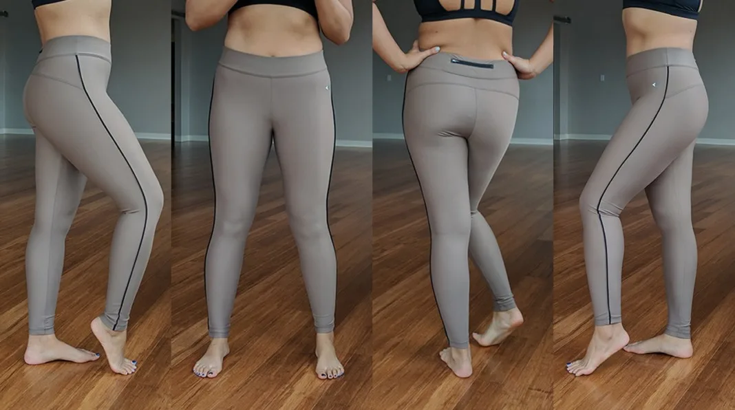 laain activewear side piping nude leggings yoga