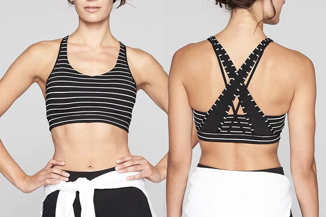 Athleta Infinity Stripe Transcendence Bra