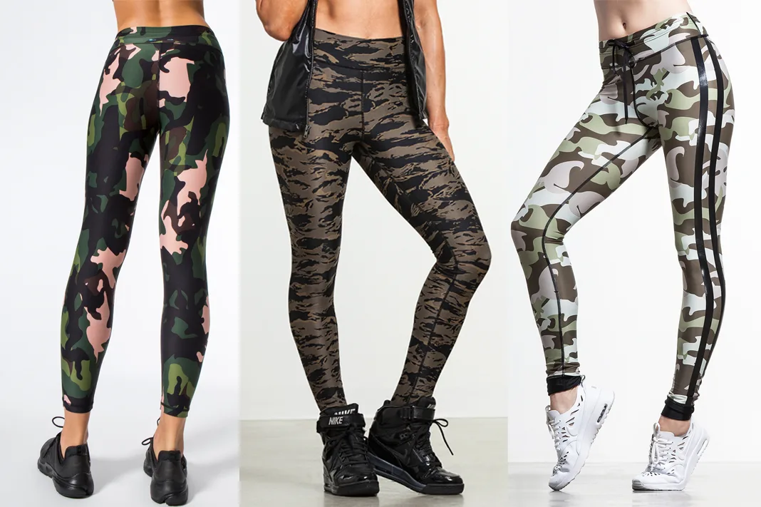 the upside camo printed leggings