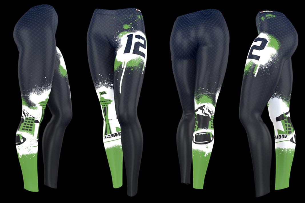 bombsheller seahawk leggings #wearetwelve yoga pants