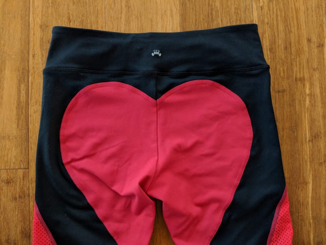 Barbells to Bombshells - Heart Booty Leggings - Waistband (back)