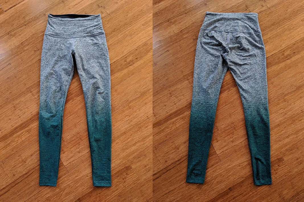 Beyond Yoga - High Waist Ombre Leggings (front and back)