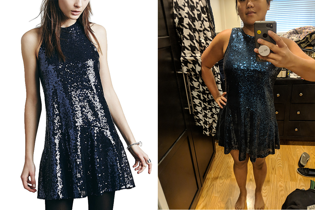 avoir aime blue sequin dress review asian mini dress schimiggy reviews