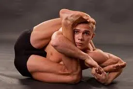 human-pretzel yoga bendy flexible