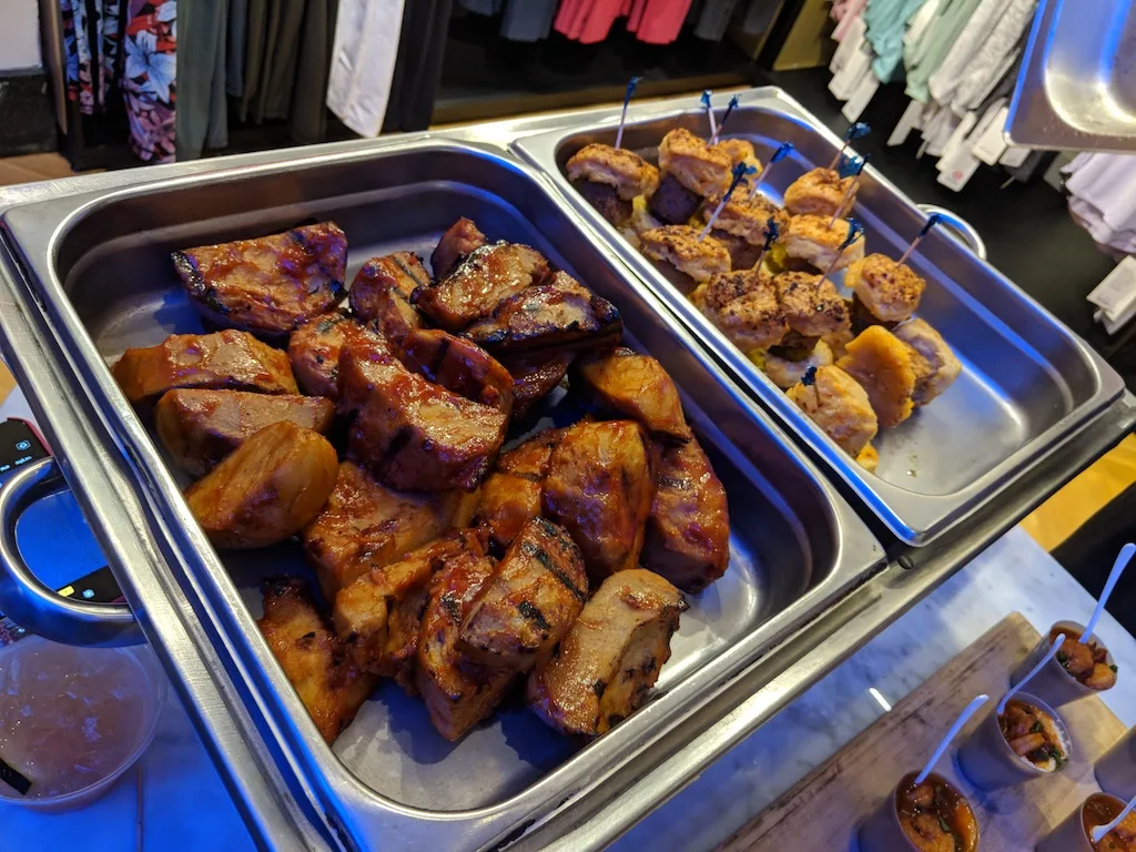 Vegan chicken tenders and biscuit sandwiches were delicious.