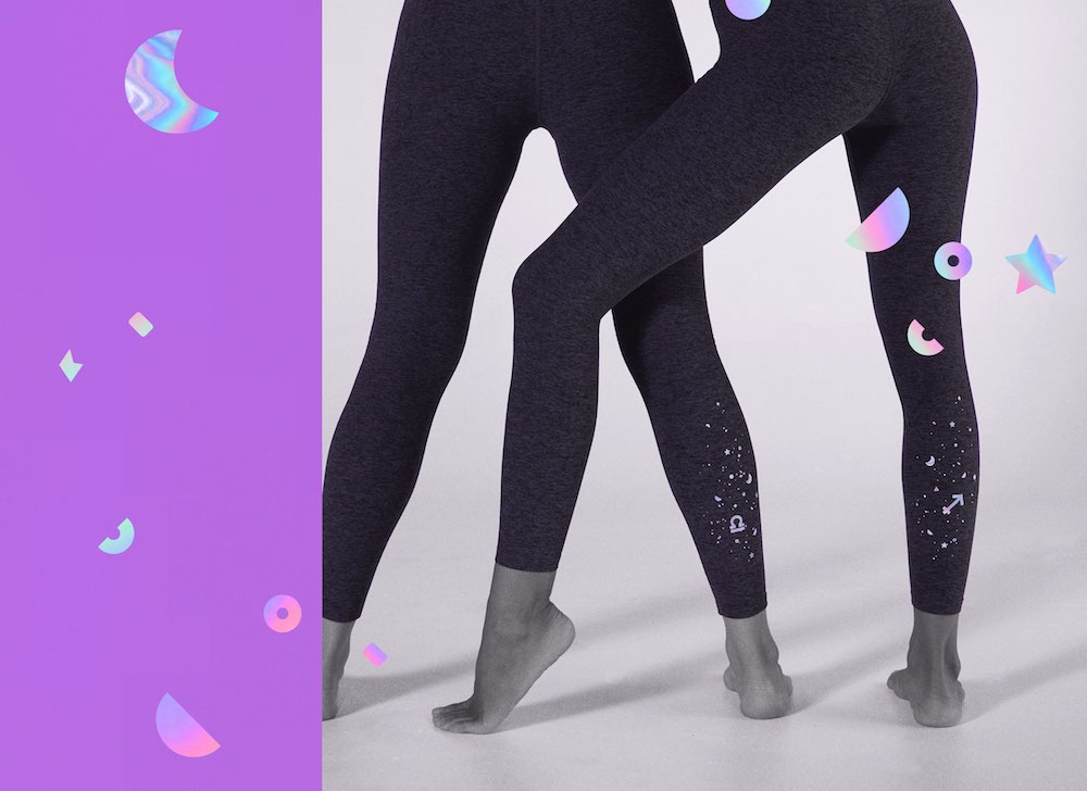 beyond yoga zodiac astrology collection leggings