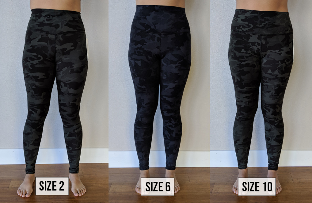 lululemon sizing try on align leggings too small big