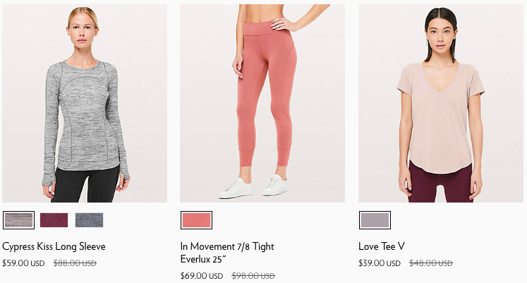 2018 Lululemon Black Friday Online Deals for Women | www.schimiggy.com