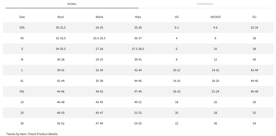 fabletics size chart schimiggy reviews