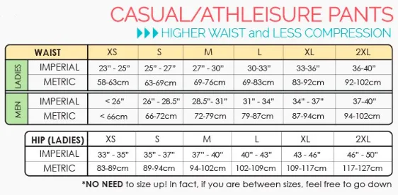 eagle rock werkshop athleisure size chart