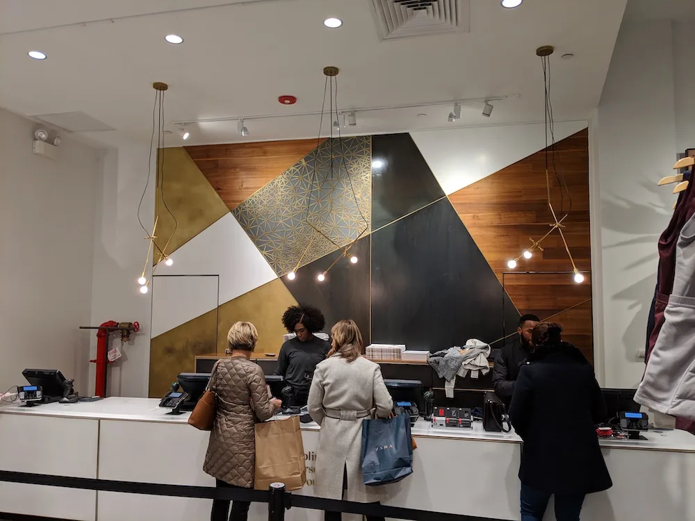 lululemon flagship new york store fashion district 2018 cash wrap