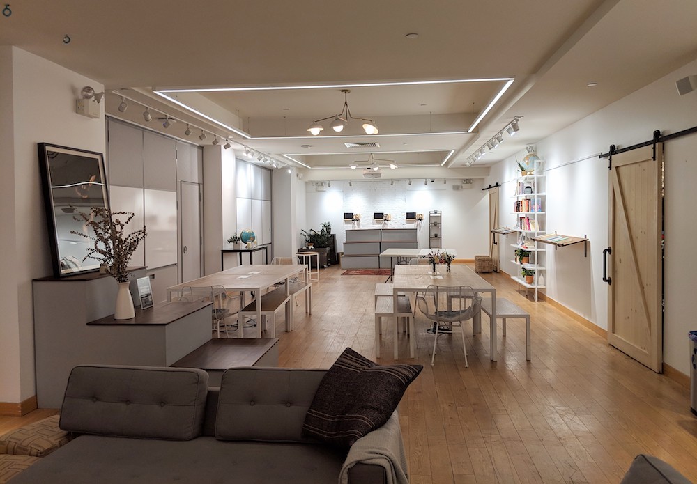 lululemon flagship new york store fashion district hub seventeen coworking space