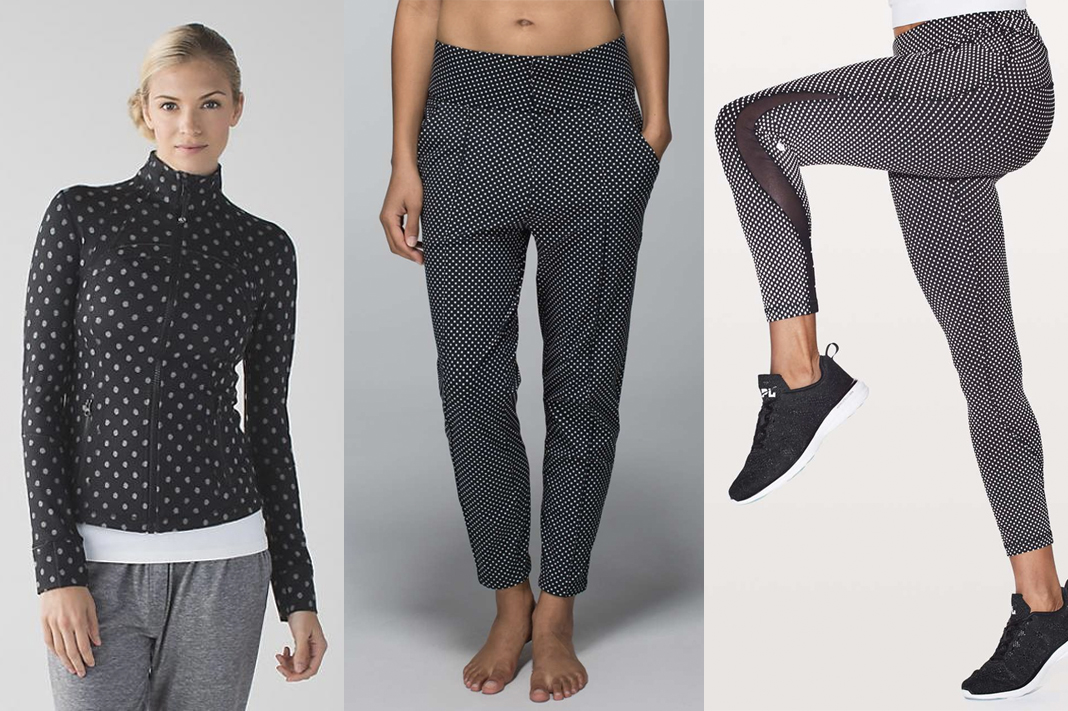 lululemon polka dot activewear workout clothes schimiggy reviews