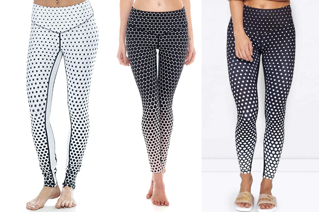 l'urv spot me leggings polka dot activewear schimiggy reviews