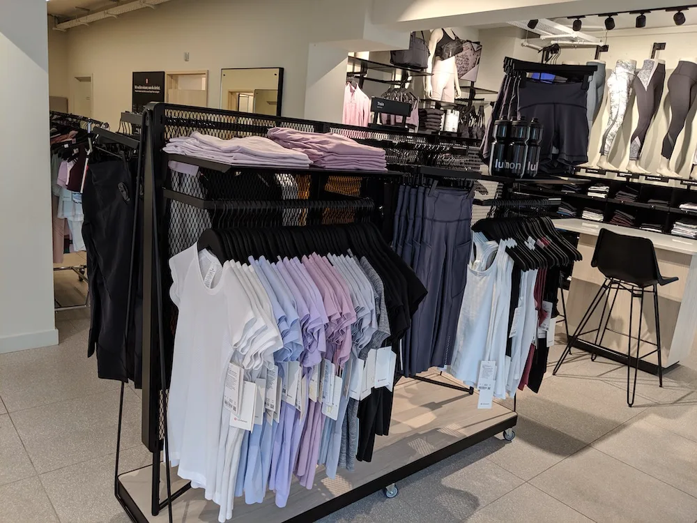 lululemon berlin germany store photos womens activewear display