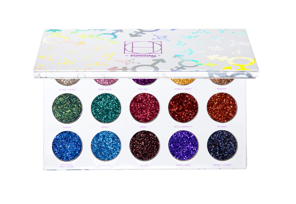 HipDot Legendary Pressed Glitter rainbow eye shadow Palette