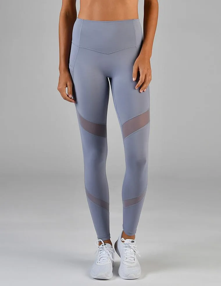 glyder apparel sculpt leggings in silver bullet