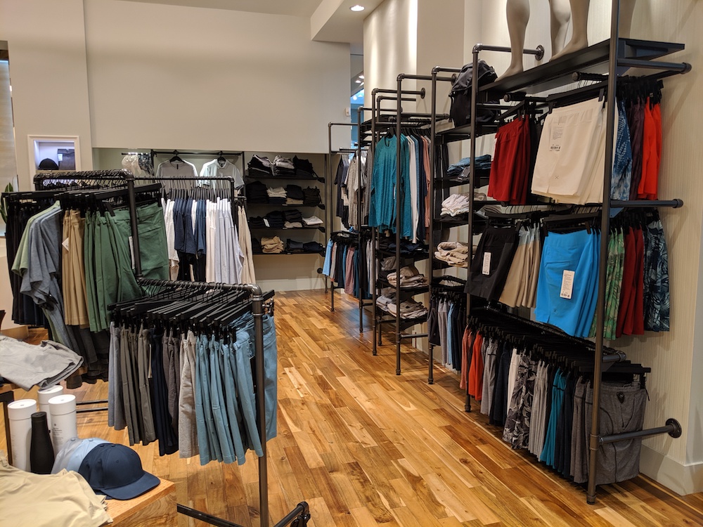 lululemon pop up shop las vegas miracle mile mens