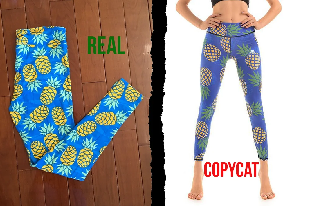 lularoe vs lotus leggings pineapple blue tights dupe