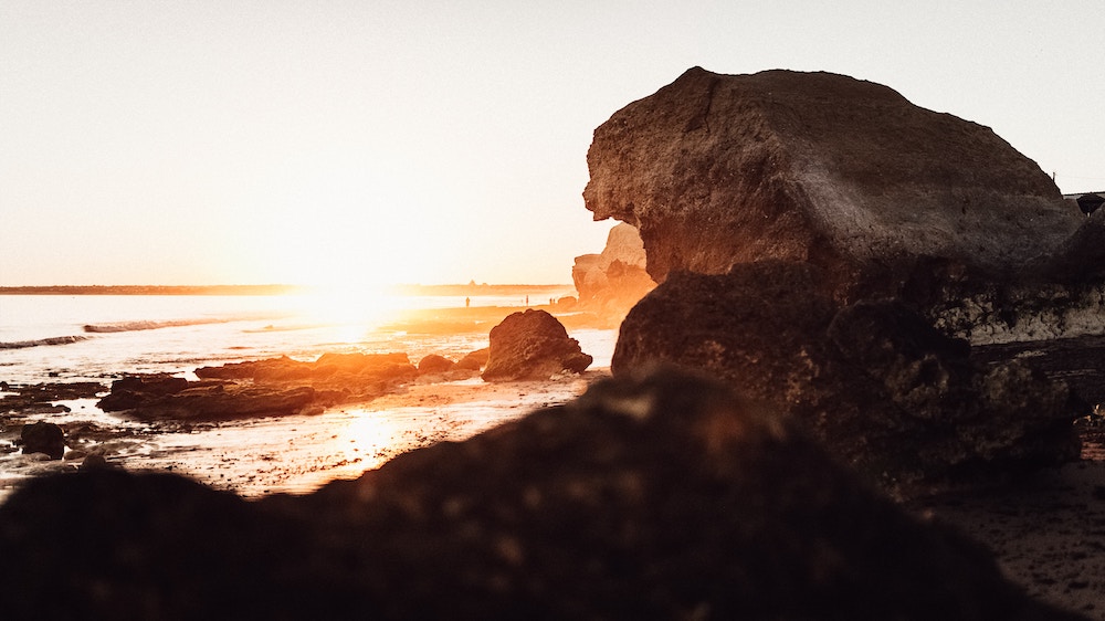 Albufeira rock formation on beach inexpensive travel destination