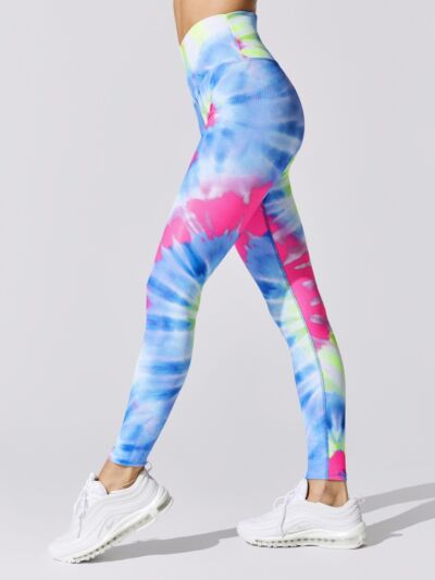 Beach Riot Ayla Tie-Dye Ribbed Leggings