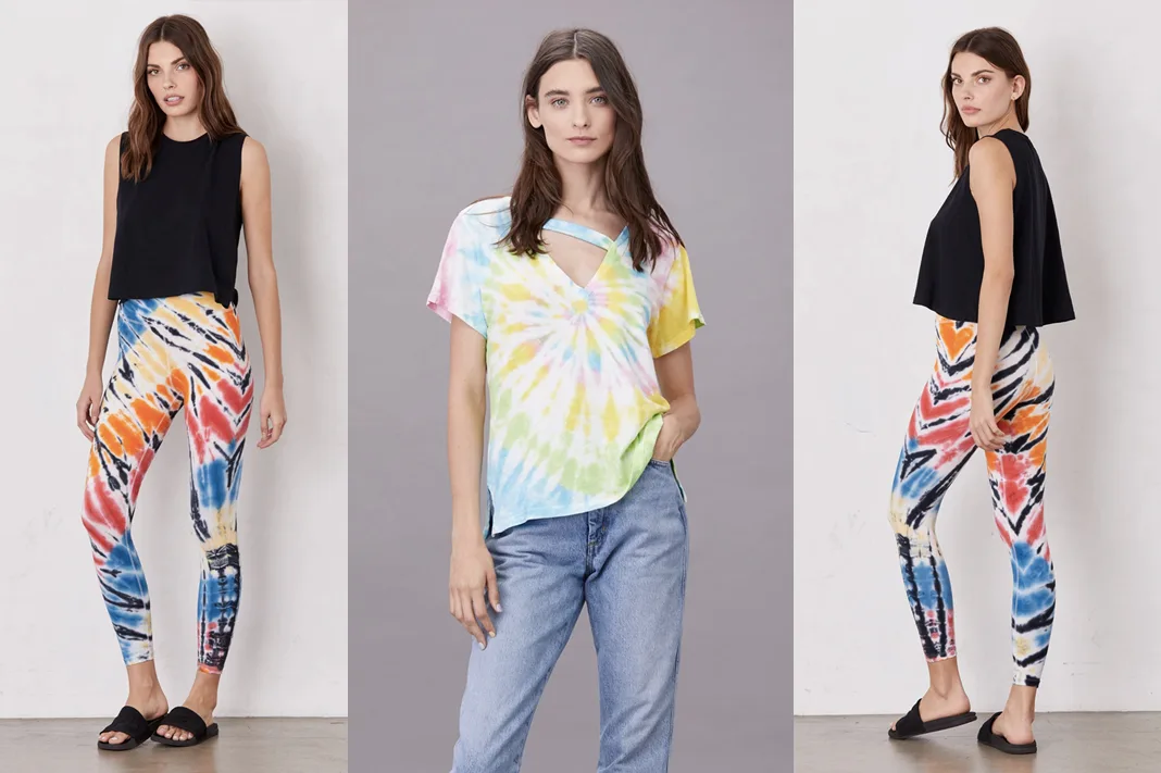 LNA tie dye leggings and simi tee