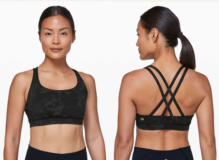 lululemon Energy Bra in Incognito Camo Multi Grey ICMI