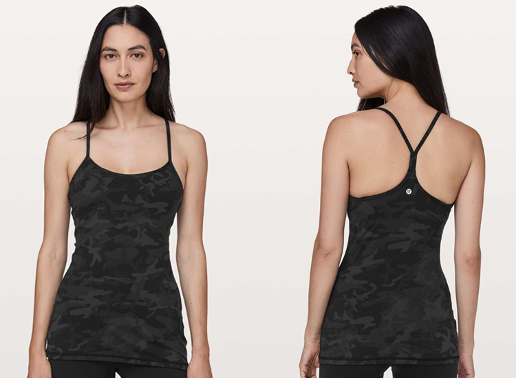 lululemon Flow Y Tank Top Incognito Camo Multi Grey ICMI