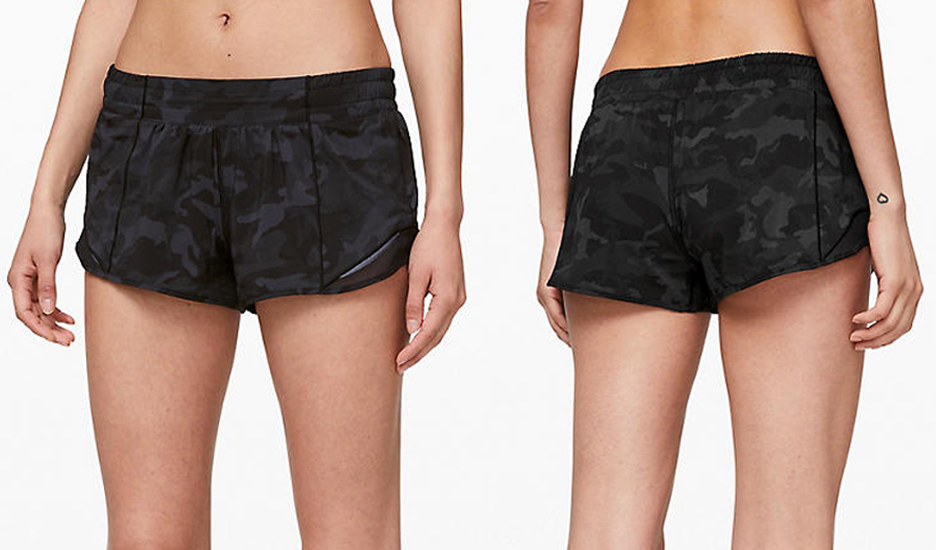 lululemon Hotty Hot Short 2.5 Incognito Camo Multi Grey ICMI