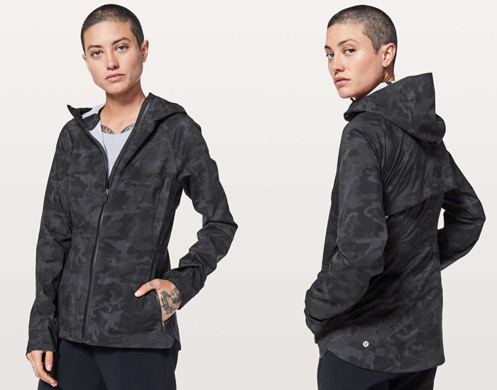 lululemon The Rain is Calling Jacket Incognito Camo Multi Grey ICMI