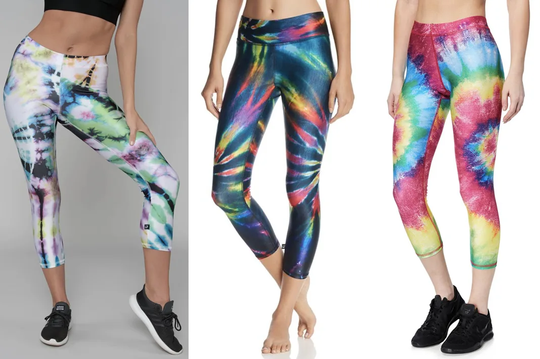 terez tie dye print leggings and crop pants