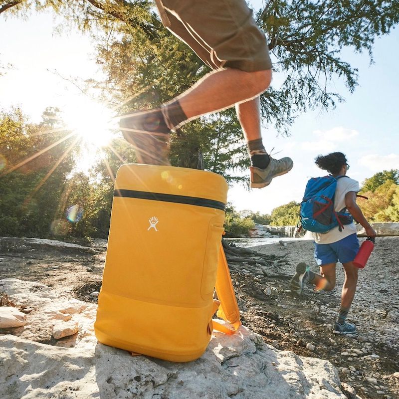 hydro flask unbound series cooler backpack goldenrod