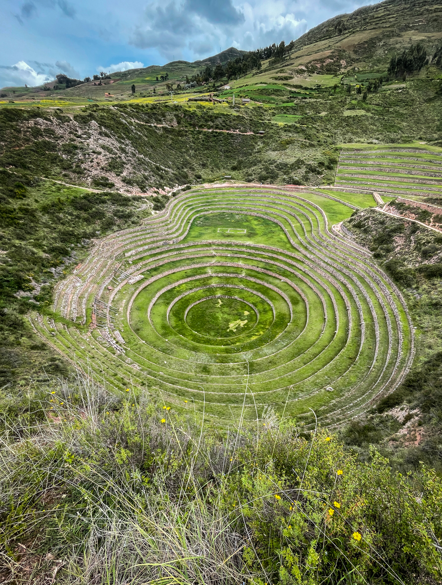 Moray Ruins archaeological site Peru Cusco circular terrace