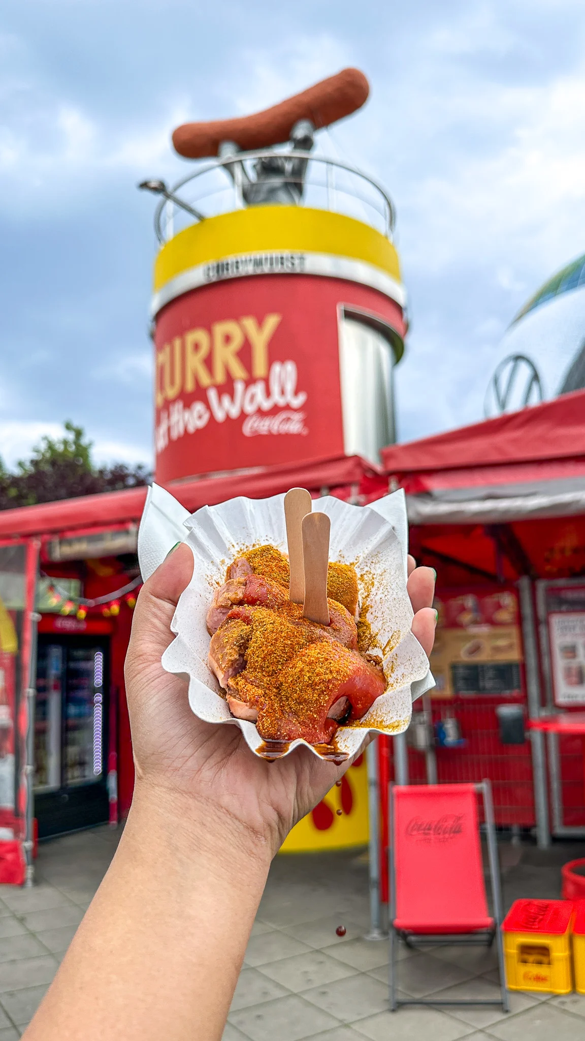 Curry wurst from Curry at the Wall in Berlin Germany