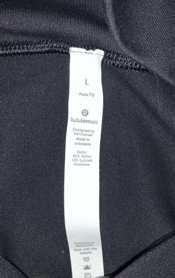 lululemon Asia Fit Rip Tag (Wunder Under Pants)