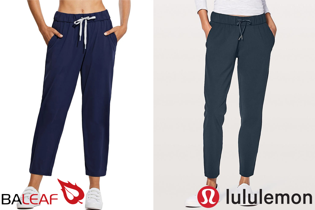 Baleaf versus lululemon On the Fly OTF Pant dupe