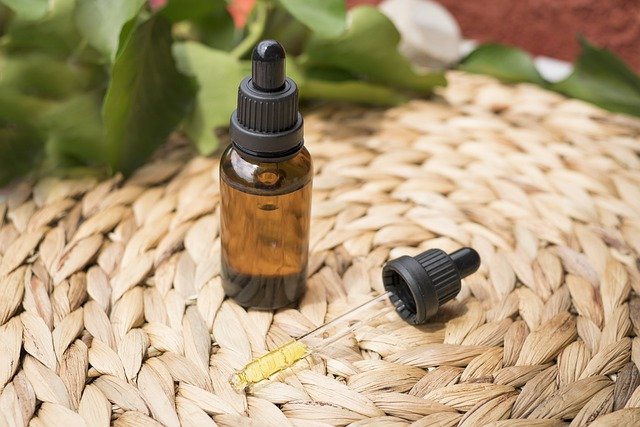 cbd oil in a bottle