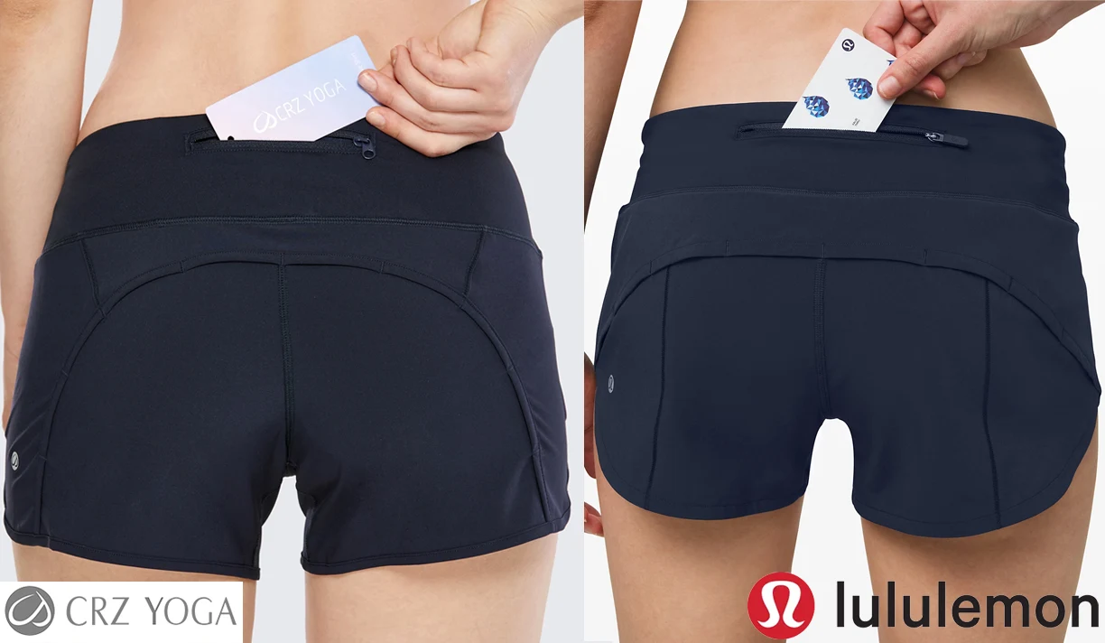 crz yoga vs lululemon speed shorts