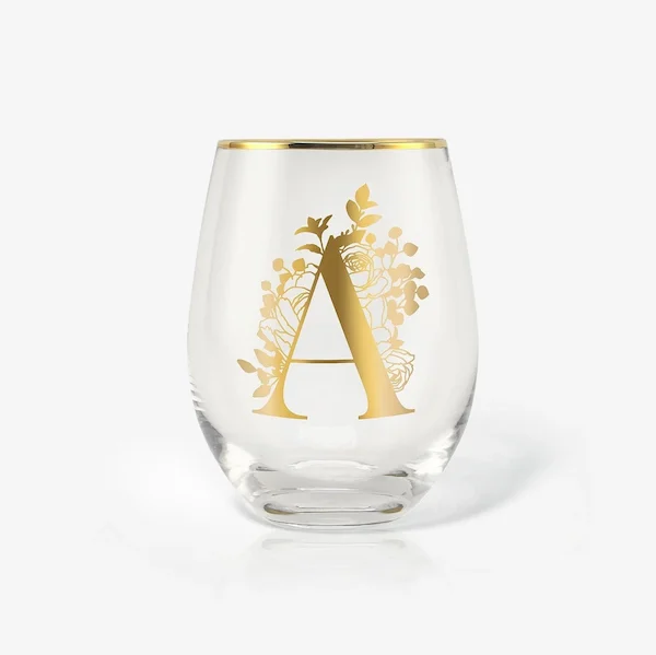 onebottl monogrammed wine glass A Schimiggy