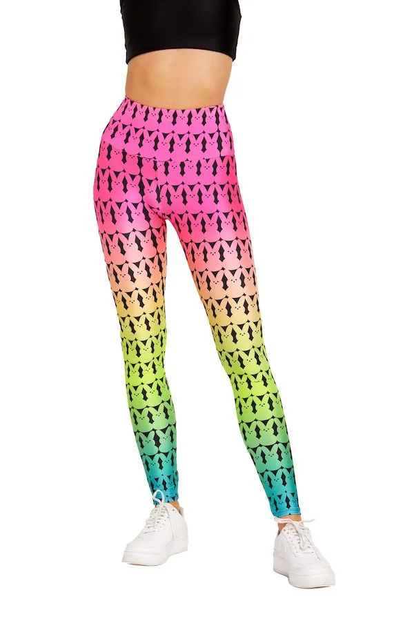 Goldsheep Marshmallow ombre rabbits leggings