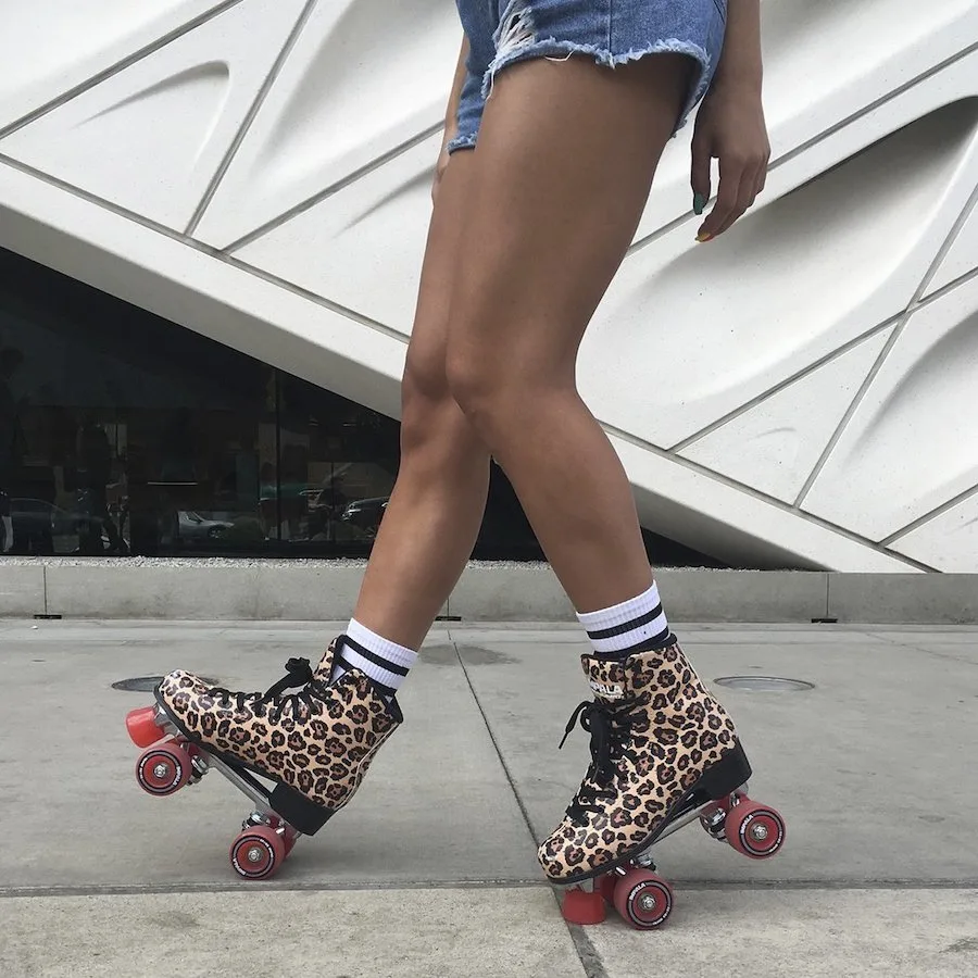 impala leopard rollerskates