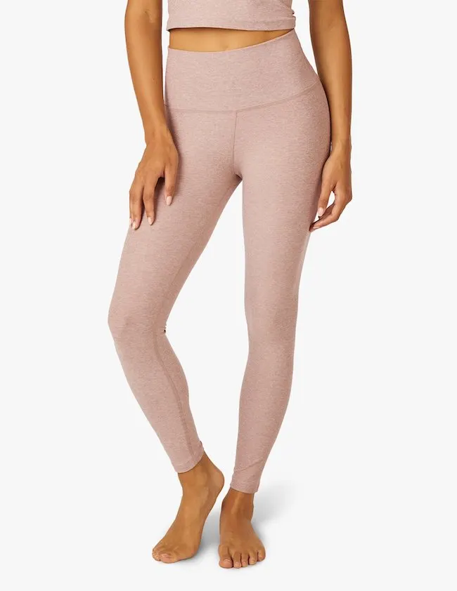 Beyond Yoga Caught in the Midi Nude Chai spacedye Leggings