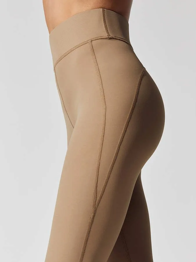 Carbon38 Seamed Legging in Latte nude