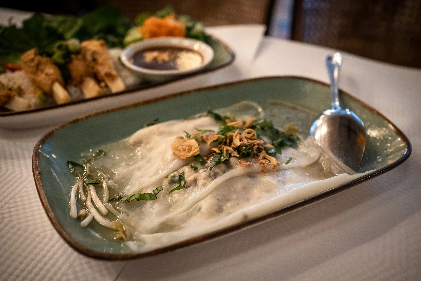 banh cuon rice wraps from Le Colonial in Chicago, Illinois