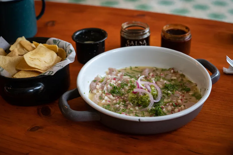 fish ceviche from safari campfire