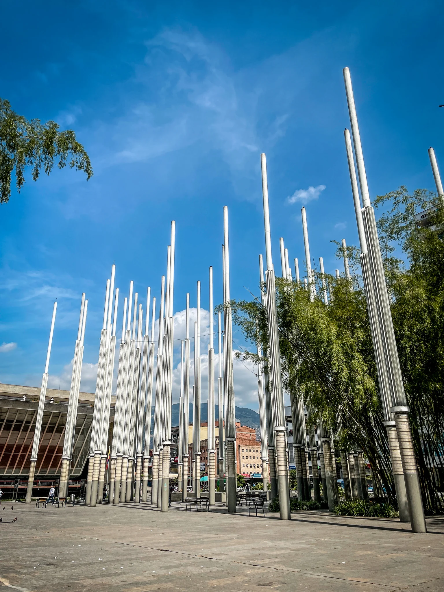 Parque de las Luces Park of Lights in Medellin Colombia