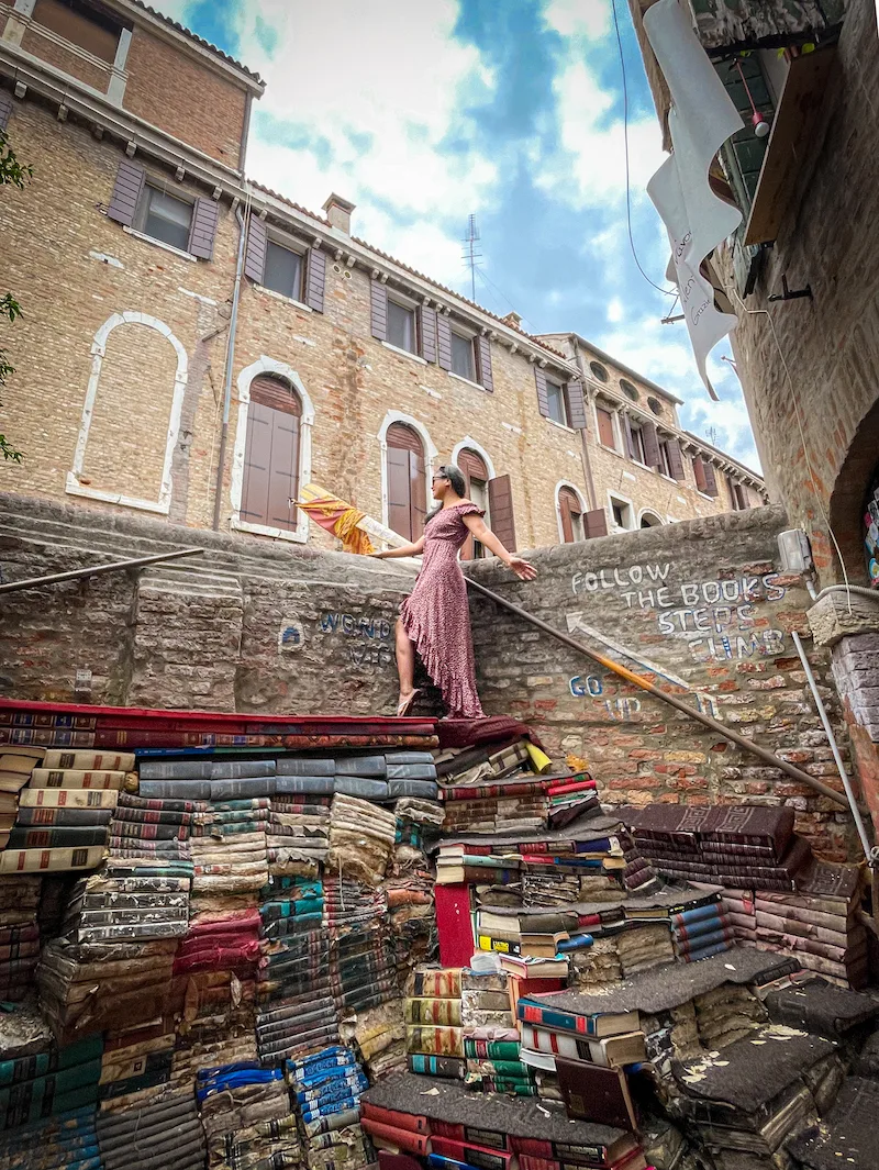 Libreria Acqua Alta in Venice Italy